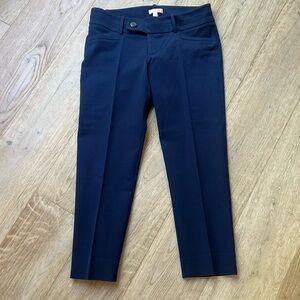 LILY PULITZER Skinny Straight ankle Trouser pants| Navy Blue | size 8